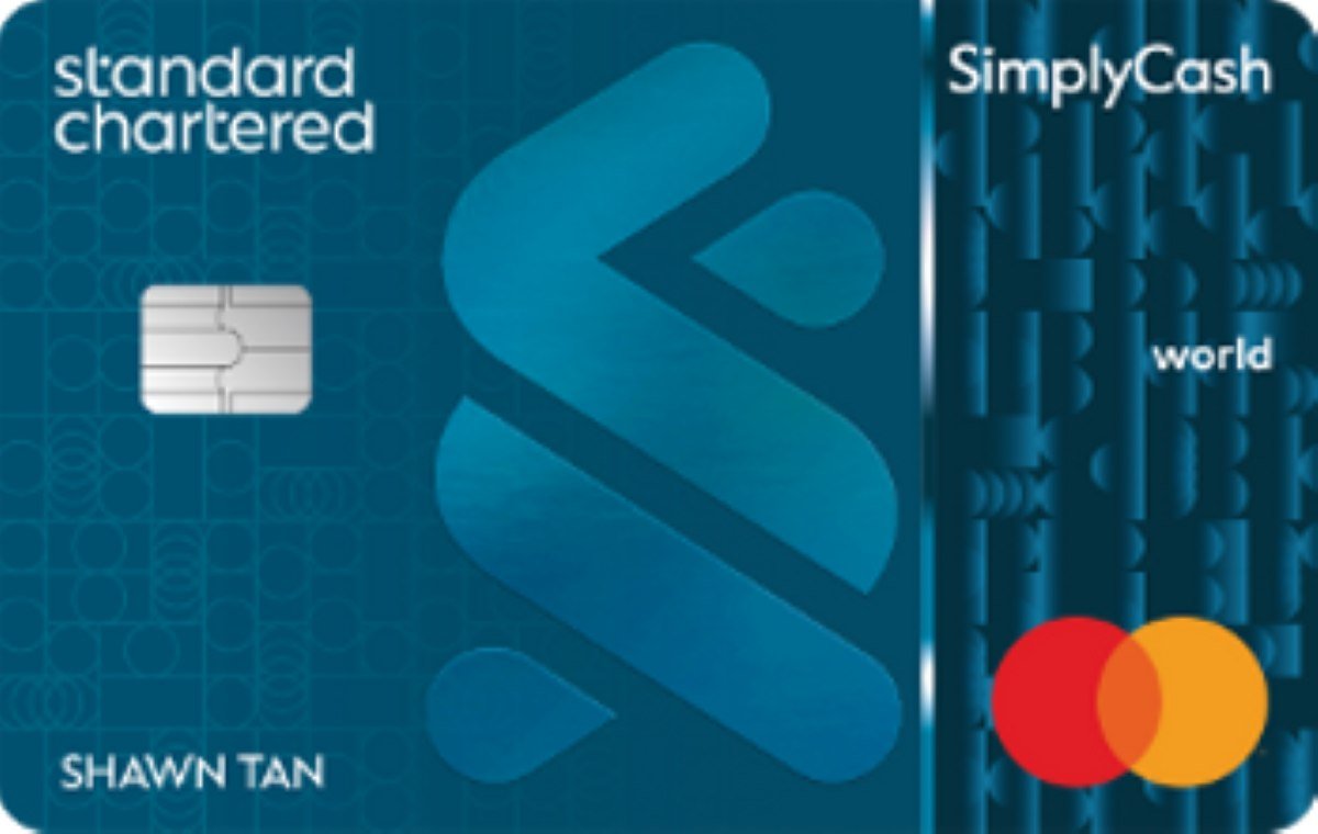 Standard Chartered Simply Cash credit card, one of the cashback credit cards for earning rewards on everyday spending.