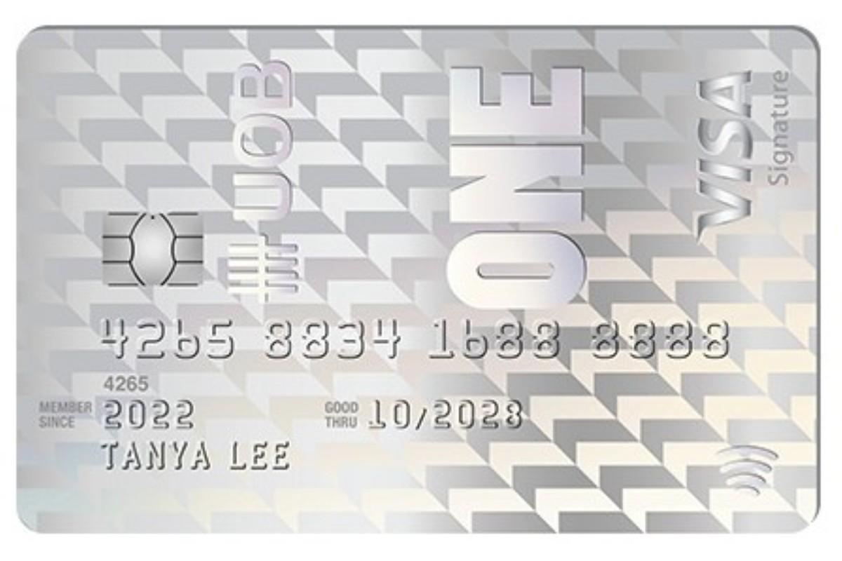UOB One Card, one of Singapore's cashback credit cards rewarding consistent monthly spending.