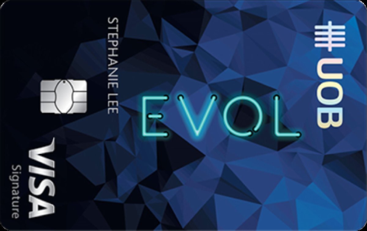 UOB EVOL Card, a cashback credit card designed for digital payments, dining and everyday expenses.
