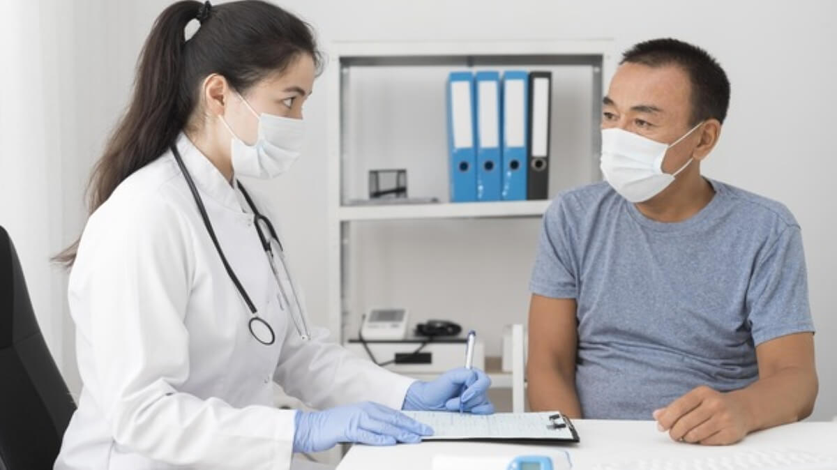 Doctor consulting a patient about treatment options, including whether weight loss drugs are suitable based on their health condition.