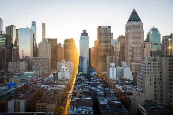 New York City skyline representing NASDAQ as a destination for Singaporean companies launching a SPAC IPO.