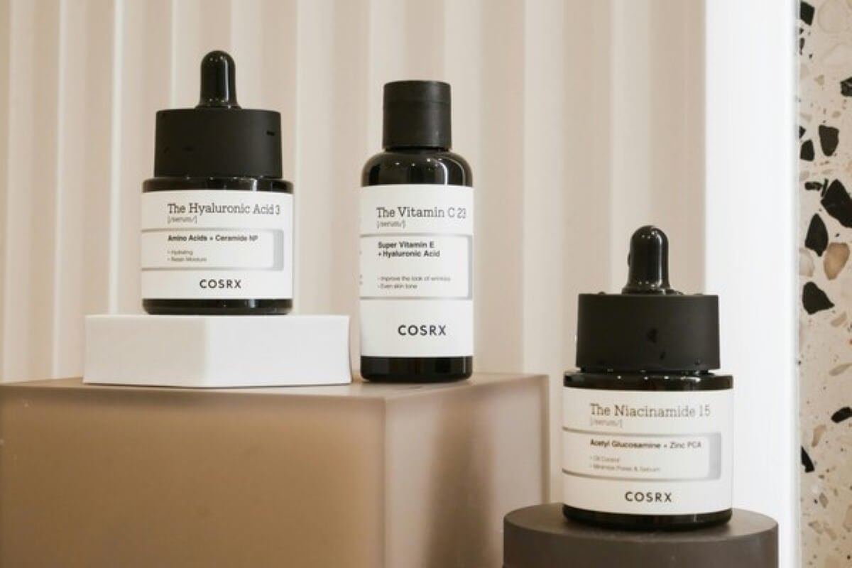 Skincare products on display, representing imported consumer goods that may become more expensive due to trump tariff.
