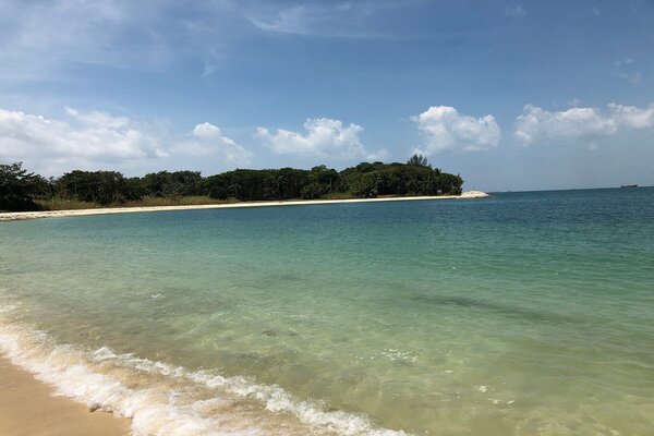 A photo of Lazarus Island’s Hidden Beach