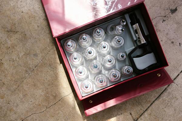 Cups for cupping therapy in a box