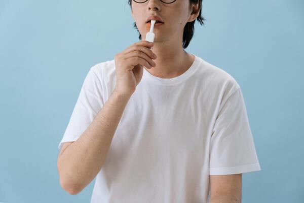 A person doing a medical test procedure