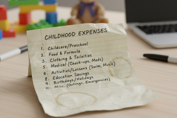 List of childhood expenses