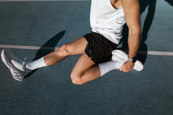 A person doing stretching