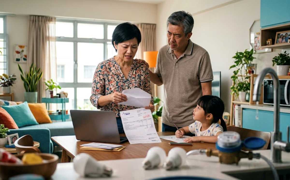 Singapore family concerned about utility mistakes causing higher monthly bills
